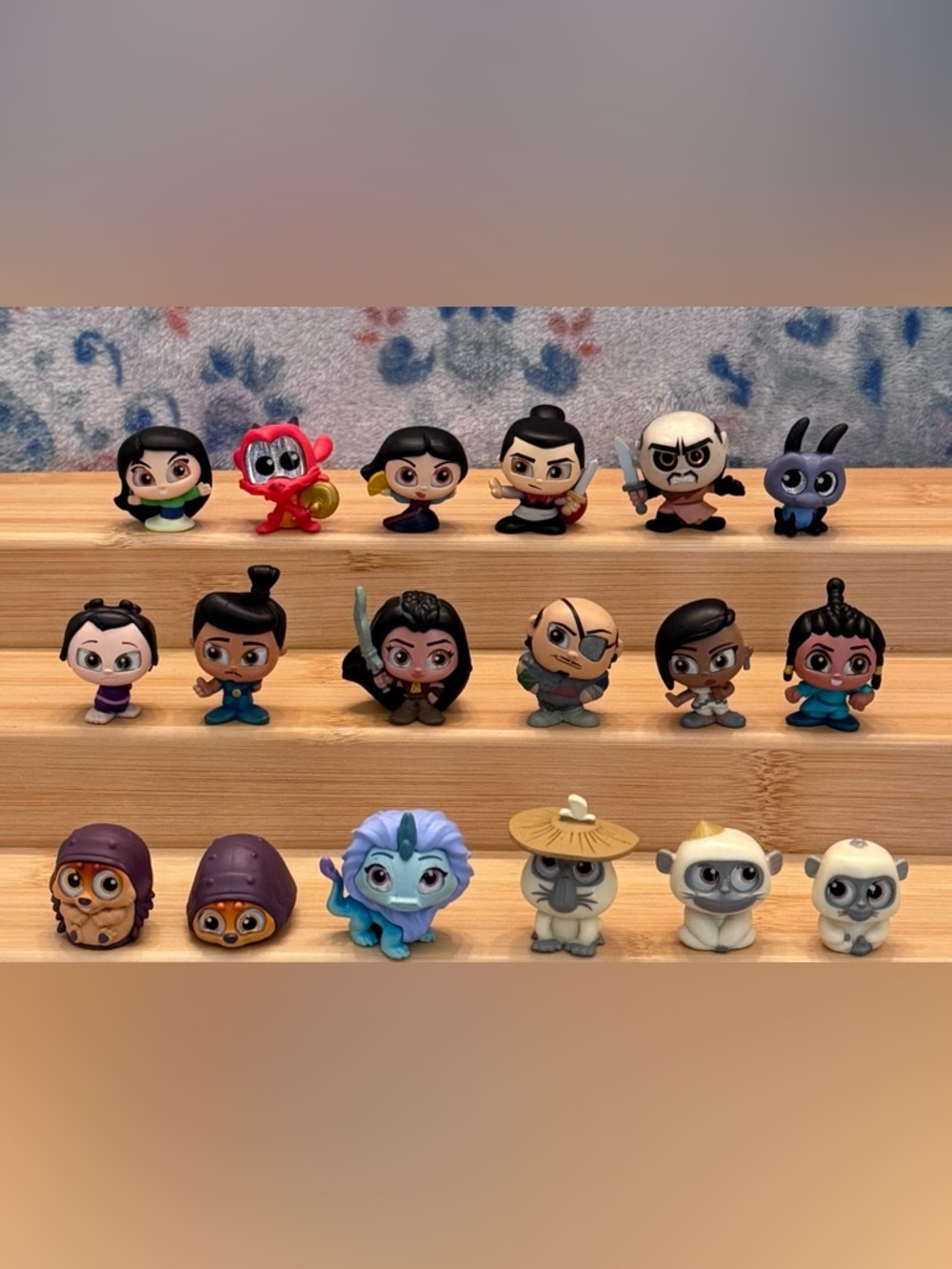 Disney Doorables MULAN RAYA & THE LAST DRAGON LOT OF 18
